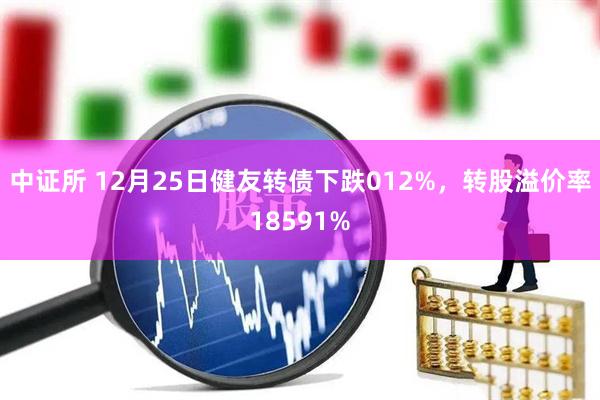 中证所 12月25日健友转债下跌012%，转股溢价率18591%